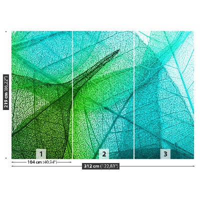 Mural de parede Textura de folhas