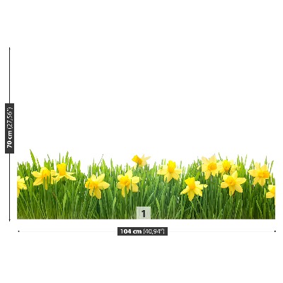 Papel de parede Narciso Branco