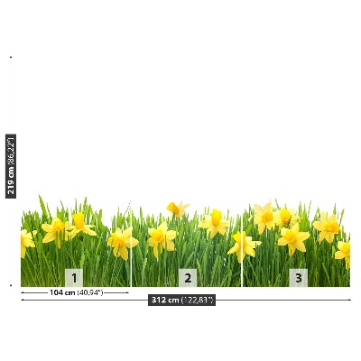 Papel de parede Narciso Branco