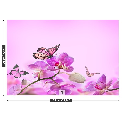 Papel de parede Orquídea borboleta