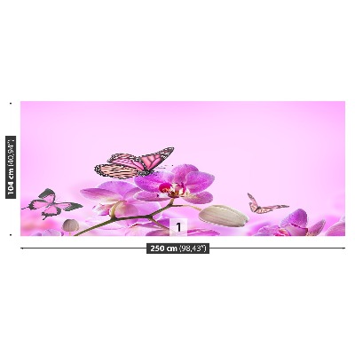 Papel de parede Orquídea borboleta