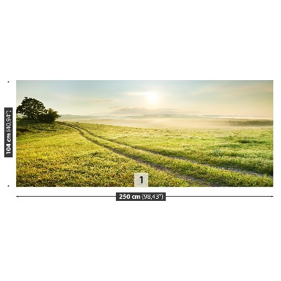 Papel de parede Prado e nascer do sol