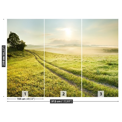 Papel de parede Prado e nascer do sol