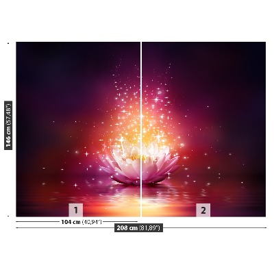 Mural de parede Estrelas de Lótus