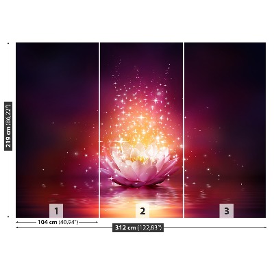 Mural de parede Estrelas de Lótus