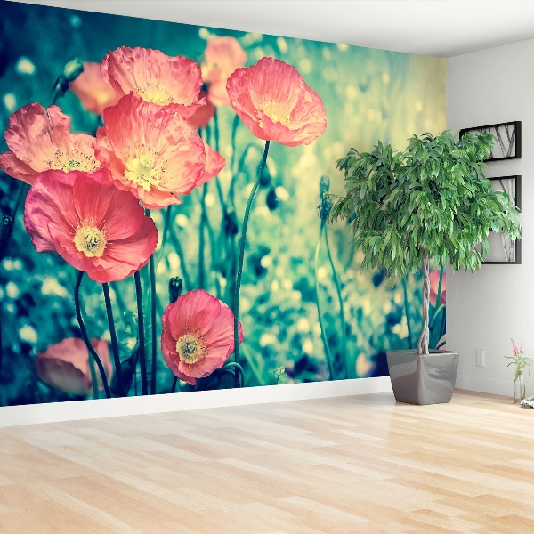 Mural de parede Papoulas vintage