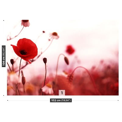 Mural de parede Campo de papoulas