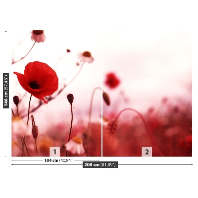 Mural de parede Campo de papoulas