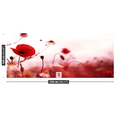 Mural de parede Campo de papoulas