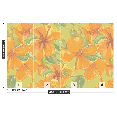 Papel de parede Hibisco amarelo