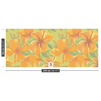 Papel de parede Hibisco amarelo