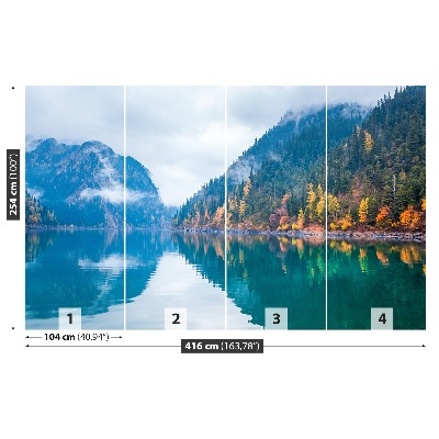 Mural de parede Lago no outono