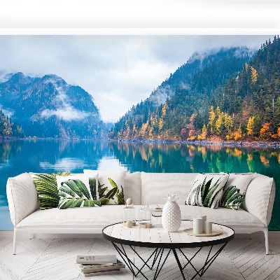 Mural de parede Lago no outono