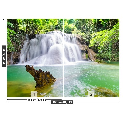 Mural de parede Cachoeira na floresta