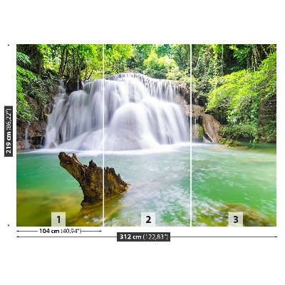 Mural de parede Cachoeira na floresta