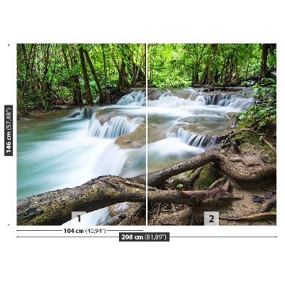 Papel de parede Cachoeira na floresta