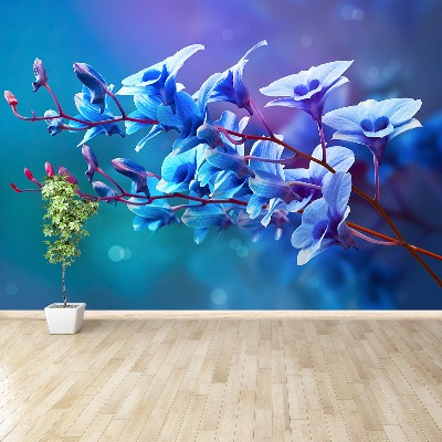 Mural de parede Azul Orquídea