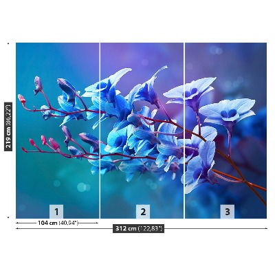 Mural de parede Azul Orquídea
