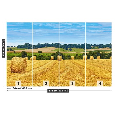 Papel de parede fardos de feno