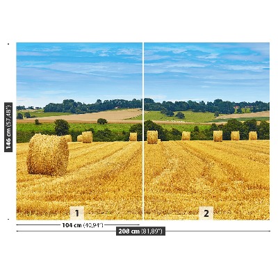 Papel de parede fardos de feno