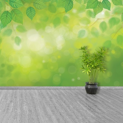 Mural de parede Folhas verdes