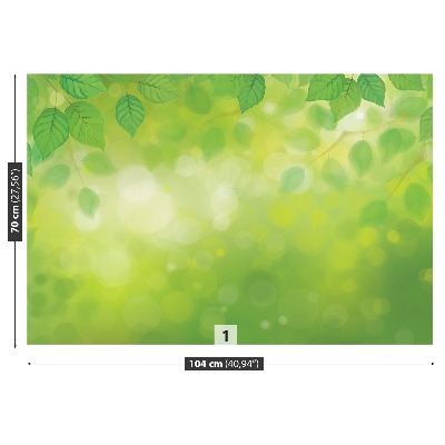 Mural de parede Folhas verdes