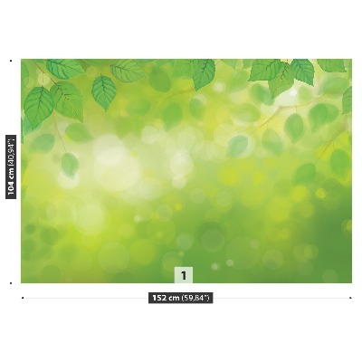 Mural de parede Folhas verdes
