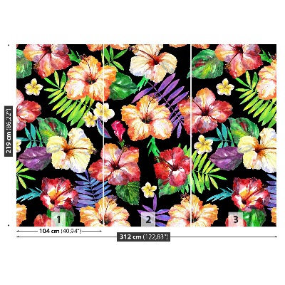 Mural de parede Flores de hibisco
