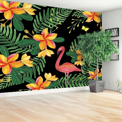 Papel de parede Flores Flamingos