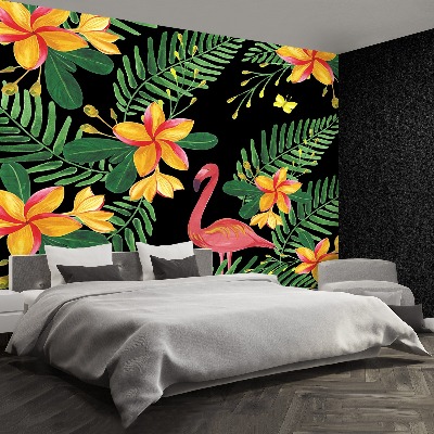 Papel de parede Flores Flamingos