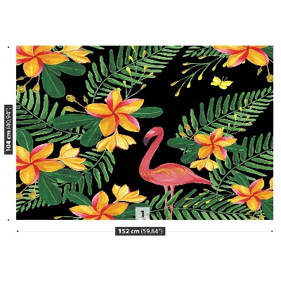 Papel de parede Flores Flamingos