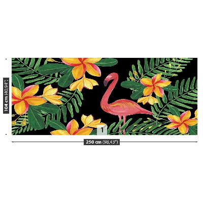 Papel de parede Flores Flamingos