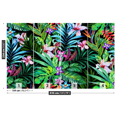 Papel de parede Flores tropicais