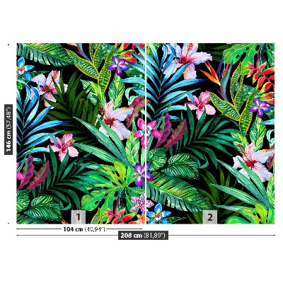 Papel de parede Flores tropicais