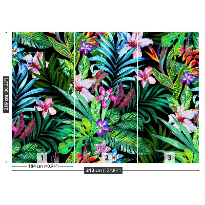 Papel de parede Flores tropicais