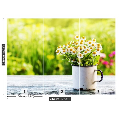 Papel de parede Flores de margarida