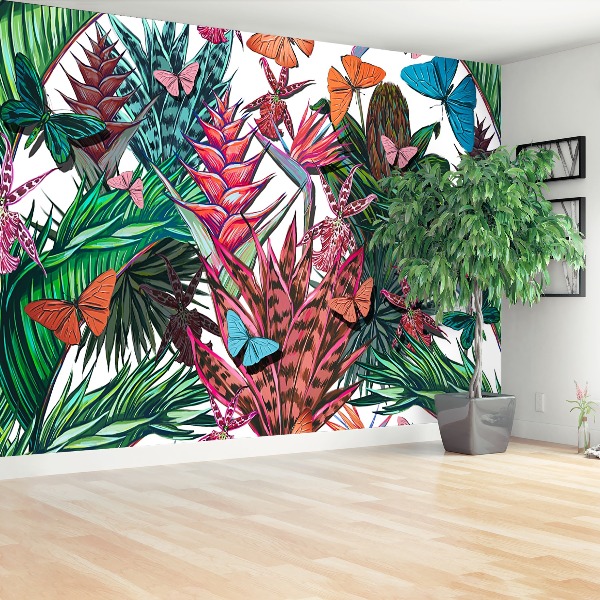 Papel de parede Padrão floral