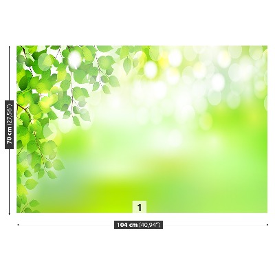 Papel de parede Folhas Verdes