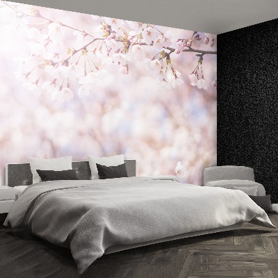 Mural de parede brotos de cerejeira