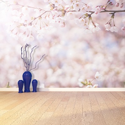 Mural de parede brotos de cerejeira