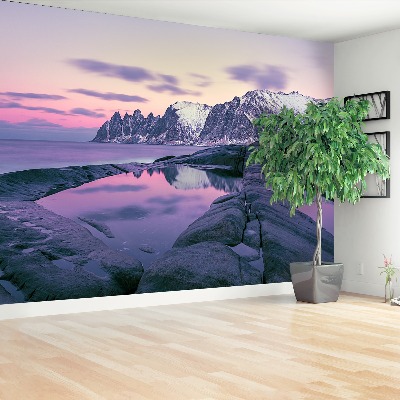 Mural de parede Fiorde de Inverno