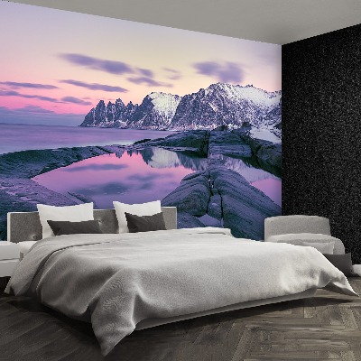 Mural de parede Fiorde de Inverno