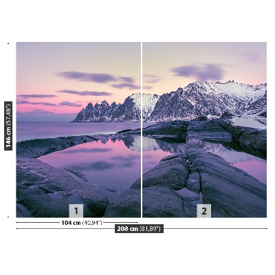 Mural de parede Fiorde de Inverno