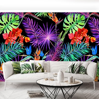 Papel de parede Folhas exóticas