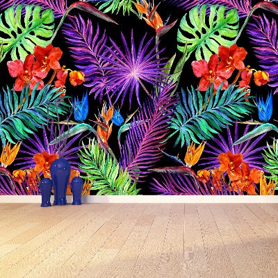 Papel de parede Folhas exóticas