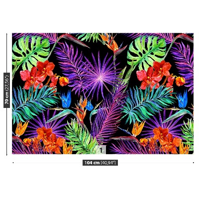 Papel de parede Folhas exóticas