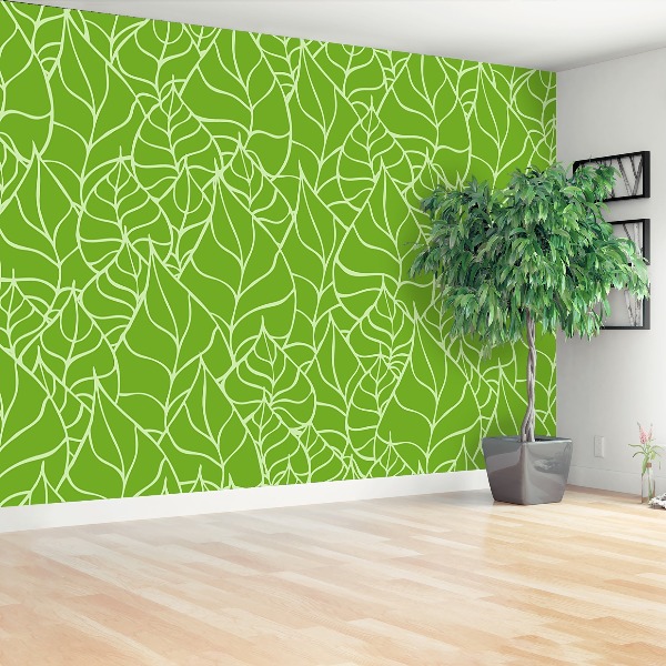 Mural de parede Padrão de folha