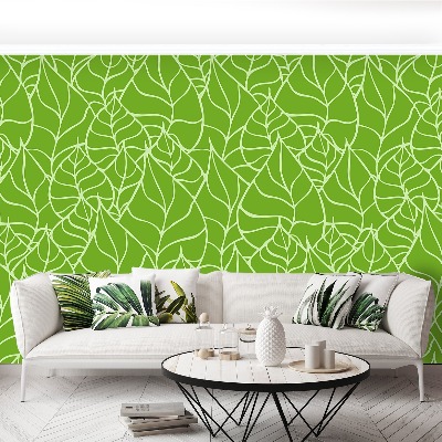 Mural de parede Padrão de folha