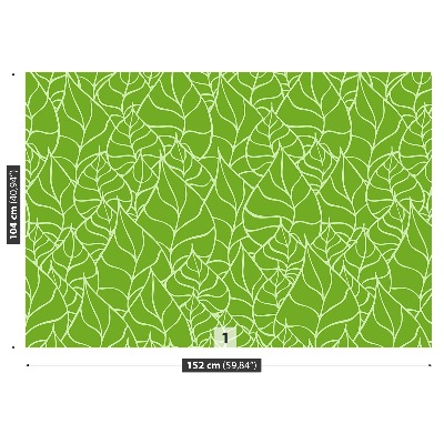 Mural de parede Padrão de folha