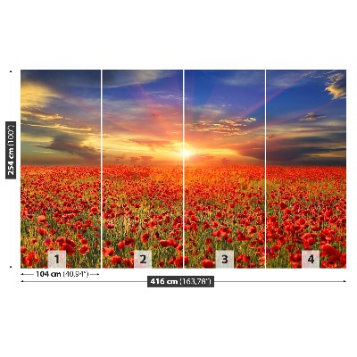 Mural de parede Campo de papoulas